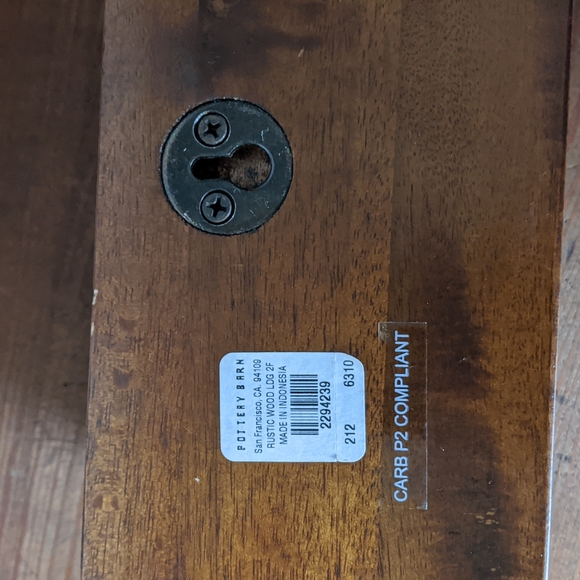 3 PC Lot Pottery Barn Rustic Wood Ledge - Picture 4 of 9